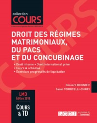 Picture of DROIT DES REGIMES MATRIMONIAUX, DU PACS ET DU CONCUBINAGE - 6EME EDITION