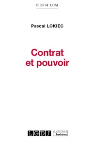 Picture of Contrat et pouvoir