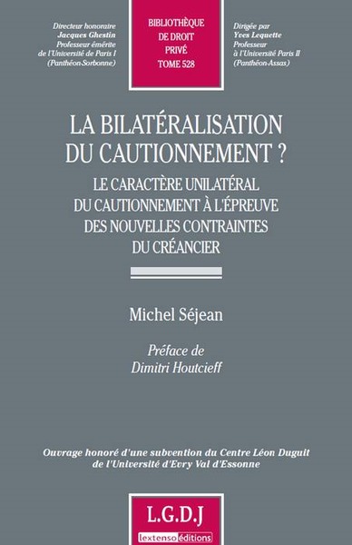 Image de la bilatéralisation du cautionnement ?
