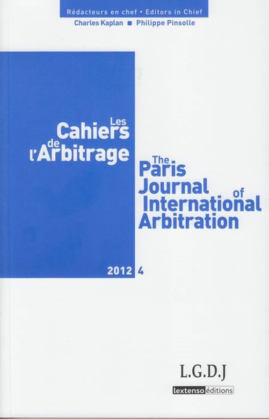 Picture of LES CAHIERS DE L ARBITRAGE N 4 - 2012