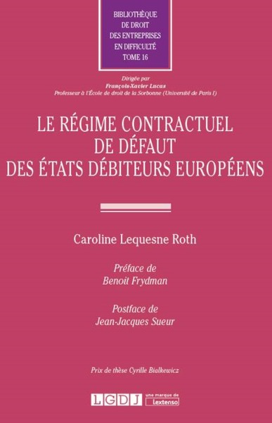 Picture of LE REGIME CONTRACTUEL DE DEFAUT DES ETATS DEBITEURS EUROPEENS