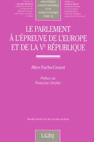 Image de le parlement à l'épreuve de l'europe et de la ve république