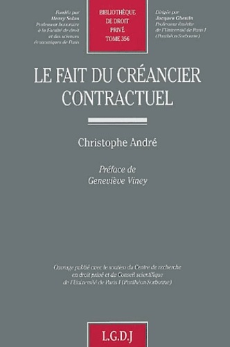 Image de LE FAIT DU CRÉANCIER CONTRACTUEL