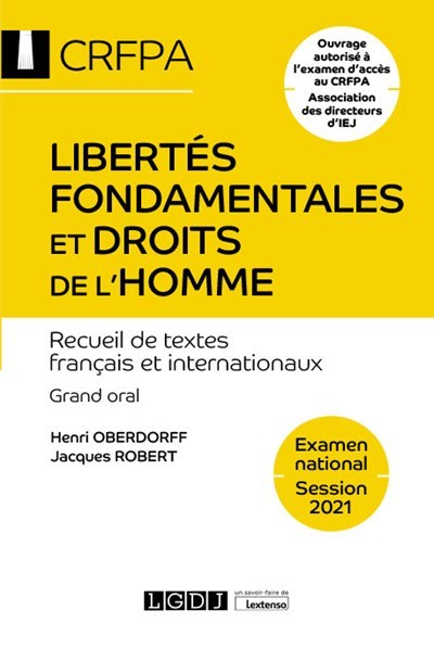 Picture of Libertés fondamentales et droits de l'homme
