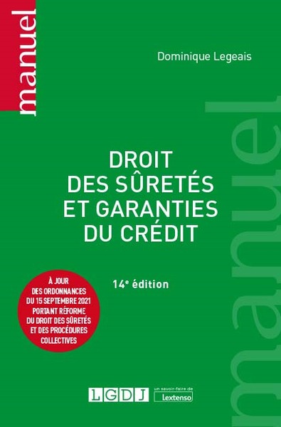 Image de Droit des sûretés et garanties du crédit