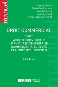 Image de DROIT COMMERCIAL. TOME 1 - 30EME EDITION