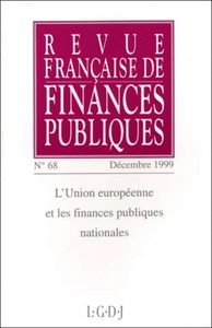 Picture of REVUE FRANÇAISE DE FINANCES PUBLIQUES N 68 -1999