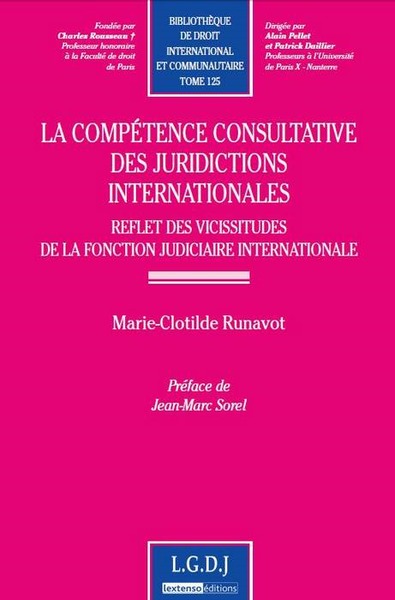 Image de la compétence consultative des juridictions internationales