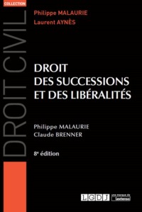 Picture of DROIT DES SUCCESSIONS ET DES LIBERALITES - 8EME EDITION
