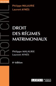 Picture of DROIT DES REGIMES MATRIMONIAUX 6EME EDITION