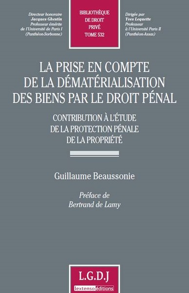 Image de la prise en compte de la dématérialisation des biens par le droit pénal