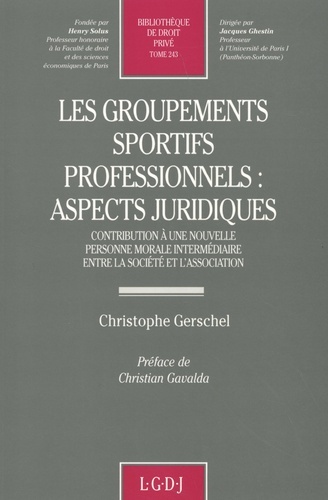 Picture of les groupements sportifs professionnels : aspects juridiques