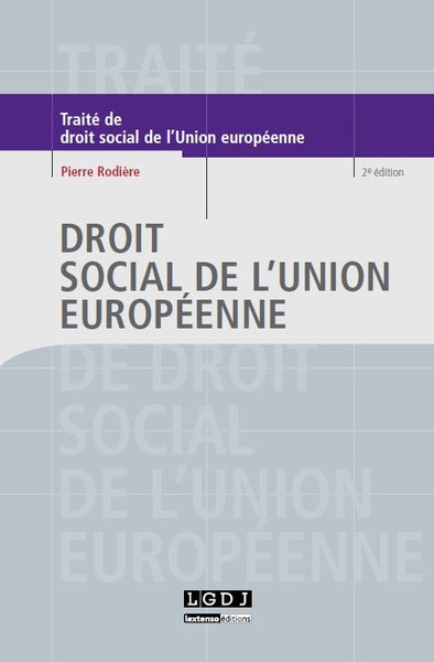 Picture of DROIT SOCIAL DE L'UNION EUROPÉENNE - 2ÈME ÉDITION