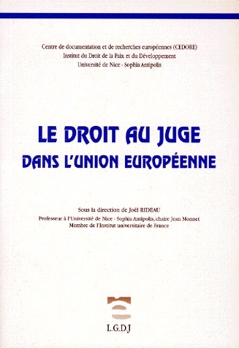 Image de le droit au juge dans l'union européenne