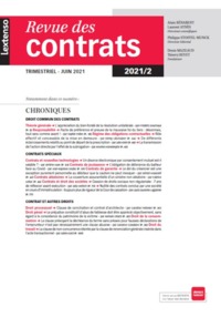 Image de Revue des contrats N°2-2021