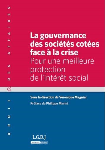 Image de la gouvernance des sociétés cotées face à la crise - pour une meilleure protecti