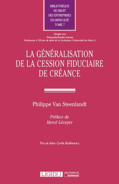 Picture of la généralisation de la cession fiduciaire de créance