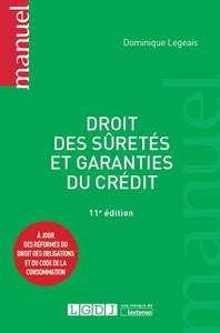 Image de DROIT DES SÛRETÉS ET GARANTIES DU CRÉDIT - 11ÈME ÉDITION