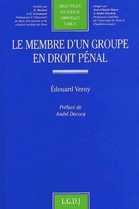 Picture of le membre d'un groupe en droit pénal