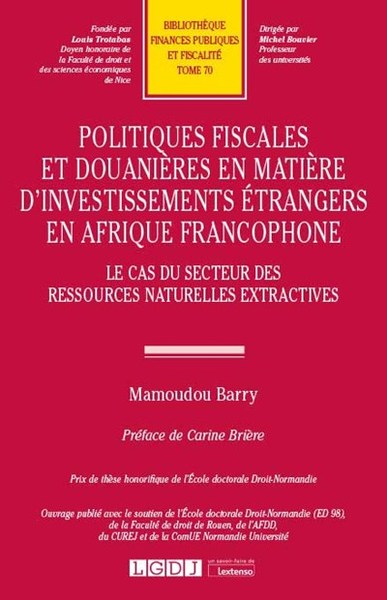 Picture of Politiques fiscales et douanières en matière d'investissements étrangers en Afrique francophone