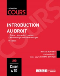 Image de INTRODUCTION AU DROIT - 5ÈME ÉDITION