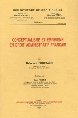 Picture of conceptualisme et empirisme en droit administratif français