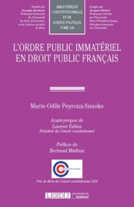 Image de L ORDRE PUBLIC IMMATERIEL EN DROIT PUBLIC FRANCAIS