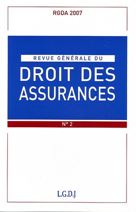 Picture of REVUE GENERALE DE DROIT DES ASSURANCES N 2 - 2007