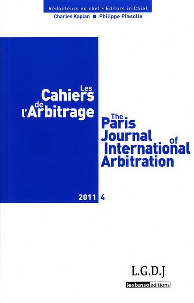 Picture of LES CAHIERS DE L ARBITRAGE N 4 - 2011