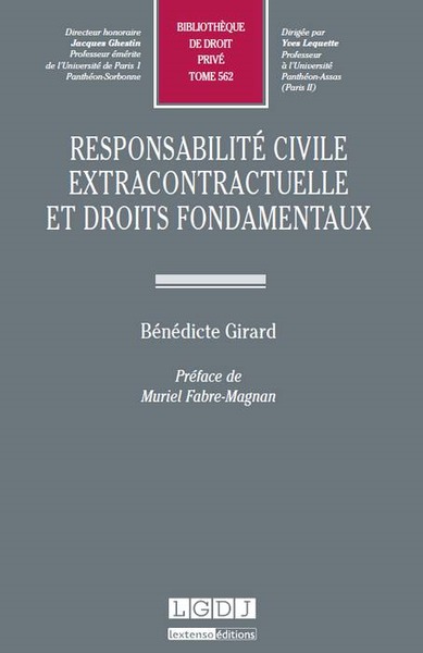 Image de RESPONSABILITÉ CIVILE EXTRACONTRACTUELLE ET DROITS FONDAMENTAUX