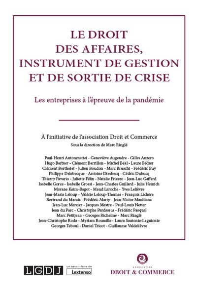 Picture of Le droit des affaires, instrument de gestion et de sortie de crise