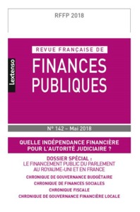 Image de REVUE FRANÇAISE DE FINANCES PUBLIQUES N 142 MAI 2018
