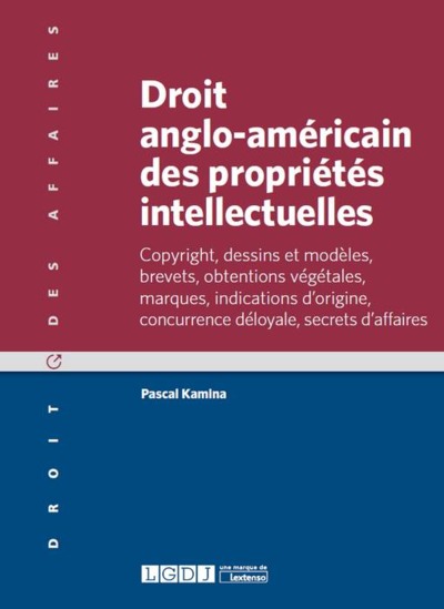 Picture of droit anglo-américain des propriétés intellectuelles