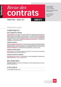 Picture of Revue des contrats N°1-2021