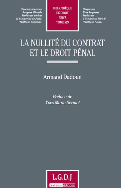Image de la nullité du contrat et le droit pénal