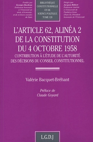 Picture of l'article 62, alinéa 2 de la constitution du 4 octobre 1958