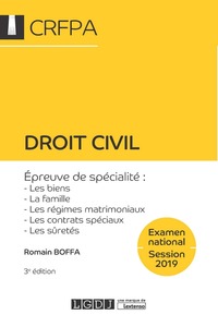 Picture of Droit civil - CRFPA - Examen national Session 2019