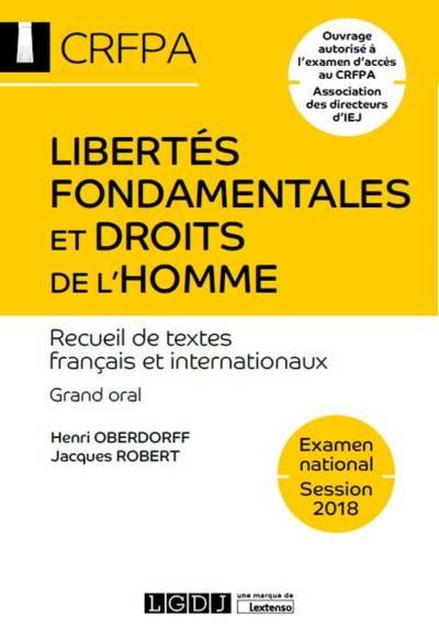 Picture of LIBERTES FONDAMENTALES ET DROITS DE L HOMME 16EME EDITION