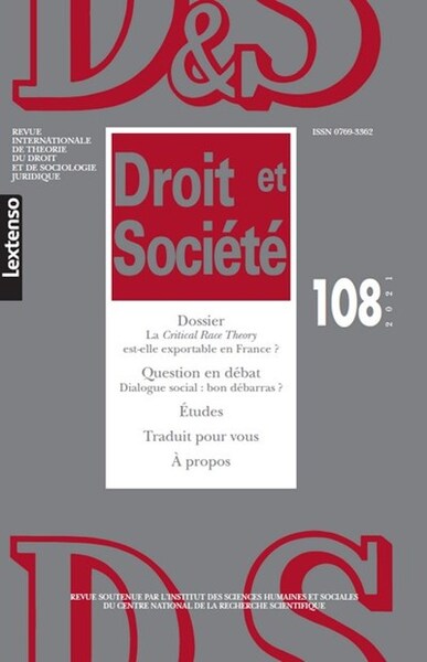 Picture of Droit & Société N°108-2021