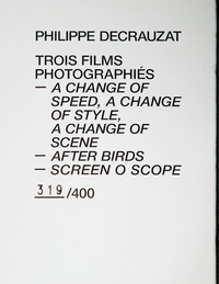 Image de Trois films photographiés