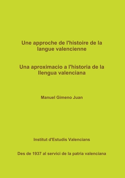 Picture of Une approche de l'histoire de la langue valencienne
