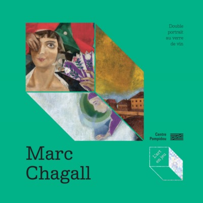 Picture of Marc Chagall - Double portrait au verre de vin