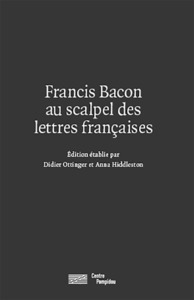 Image de BACON AU SCALPEL DES LETTRES FRANCAISES
