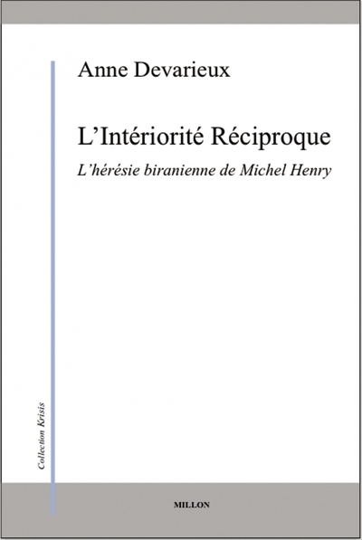 Picture of L'INTERIORITE RECIPROQUE