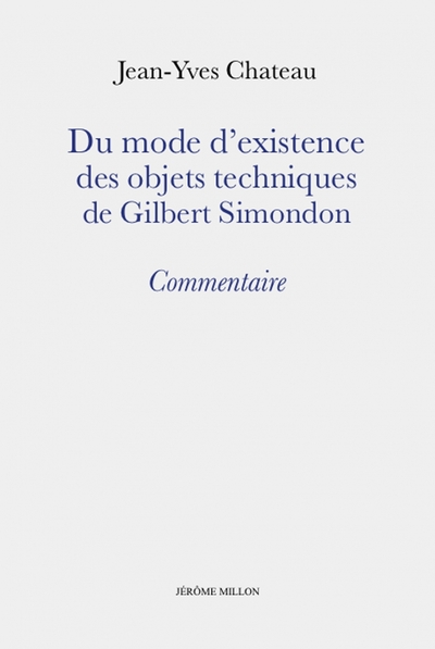 Image de Du mode d’existence des objets techniques de Gilbert Simondo
