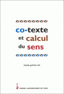Picture of Co-texte et Calcul du sens