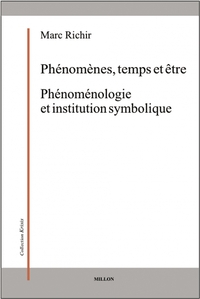 Image de PHENOMENES, TEMPS ET ETRE