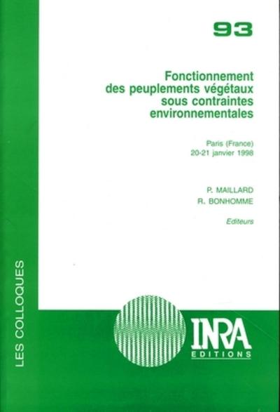 Image de Fonctionnement des peuplements végétaux sous contraintes environnementales