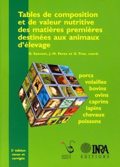 Image de Tables de composition et de valeur nutritive des matières premières destinées aux animaux d'élevage