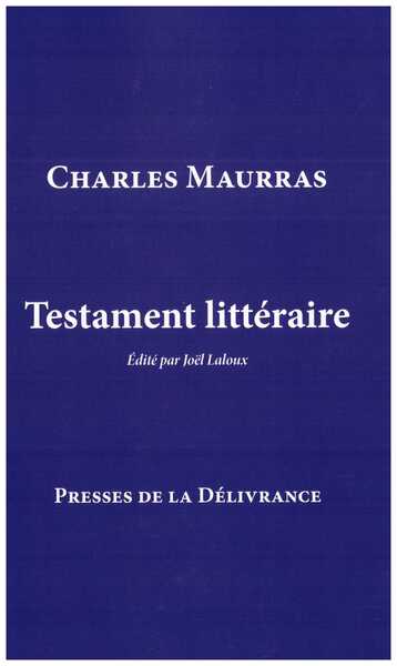 Image de Testament littéraire